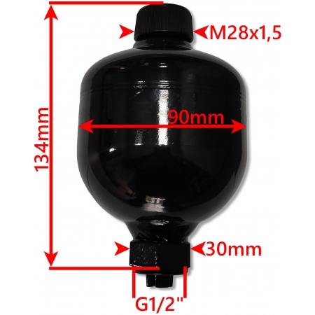 HYDROAKUMULATOR 0,32 L Z ELEKTROZAWOREM NO 12V